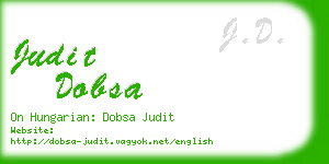 judit dobsa business card